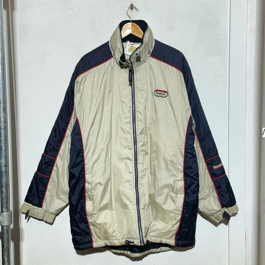 Vintage 90s Beige Reebok Puffer Jacket - Large