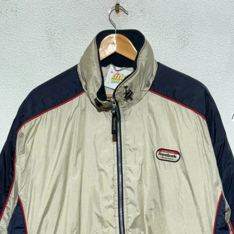 Vintage 90s Beige Reebok Puffer Jacket - Large