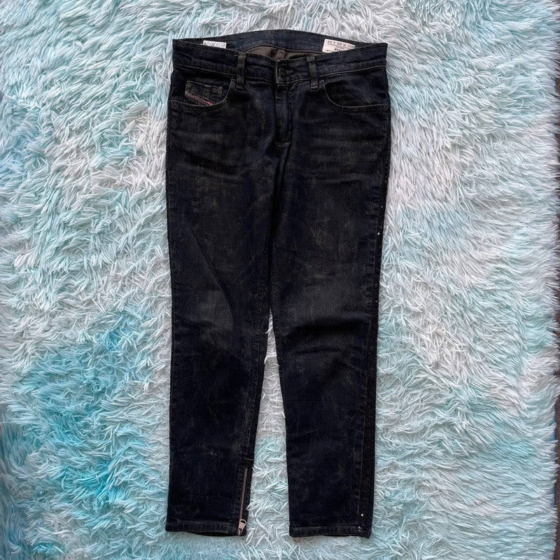 Dark Navy Diesel Jeans Sequined Zivy - W28 L30