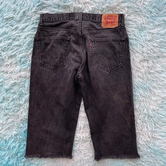 Black Levi’s Jean Shorts Cut Offs 505 - W33