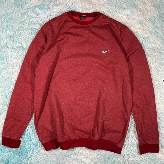 Vintage 00s Red Nike Sweatshirt Thin - XXL
