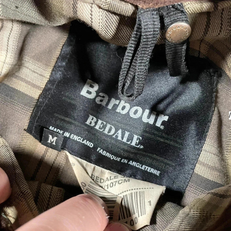 Vintage Brown Barbour Bedale Wax Jacket - Medium