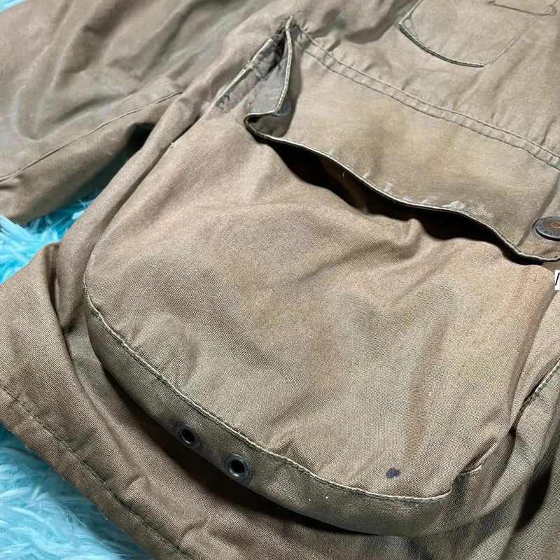 Vintage Brown Barbour Bedale Wax Jacket - Medium