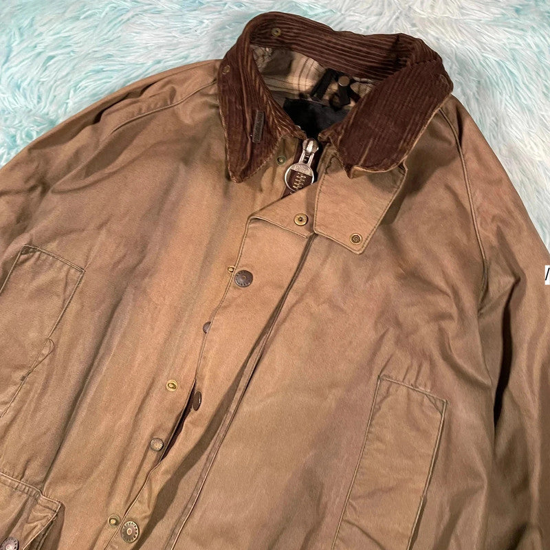 Vintage Brown Barbour Bedale Wax Jacket - Medium