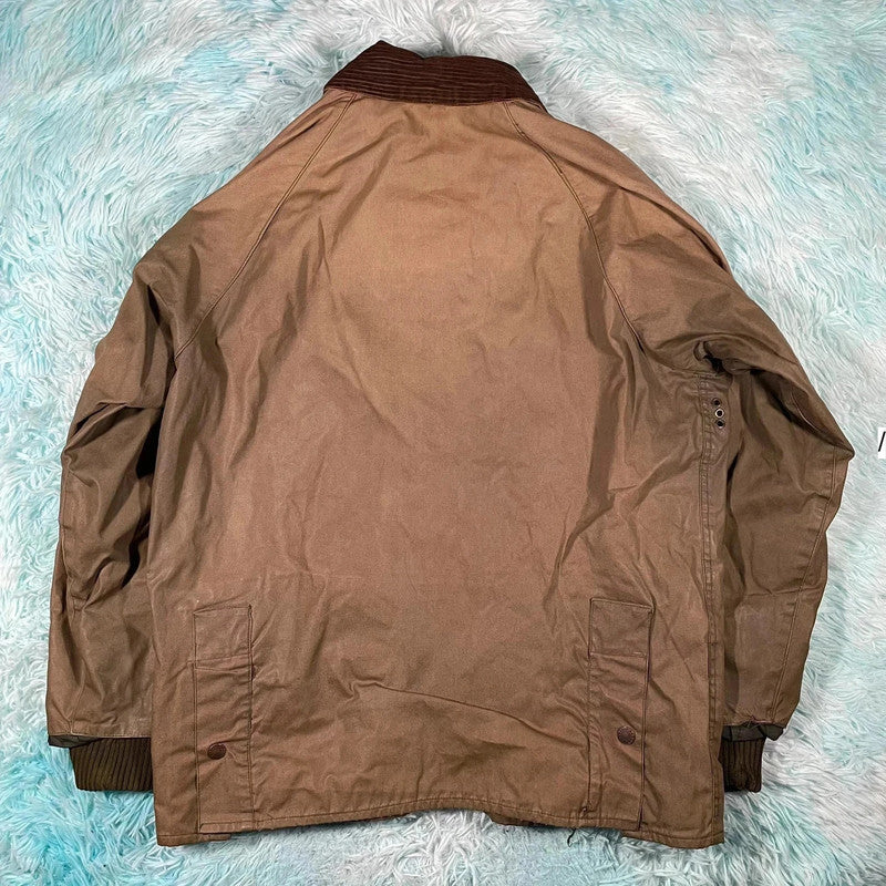 Vintage Brown Barbour Bedale Wax Jacket - Medium