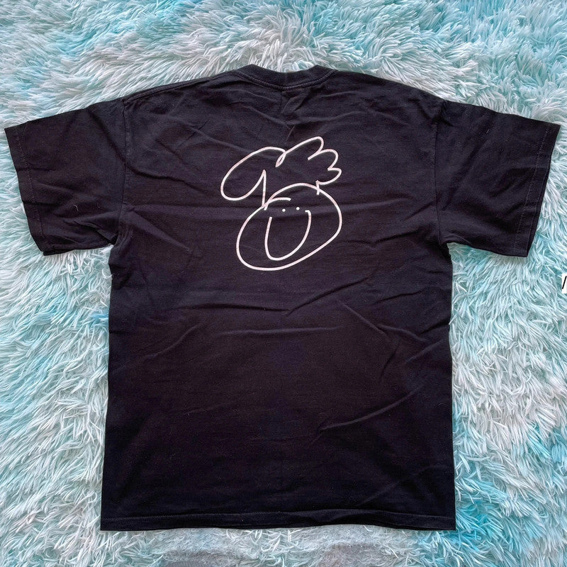 Vintage 00s Black Eat Your Hearts Out T Shirt - L