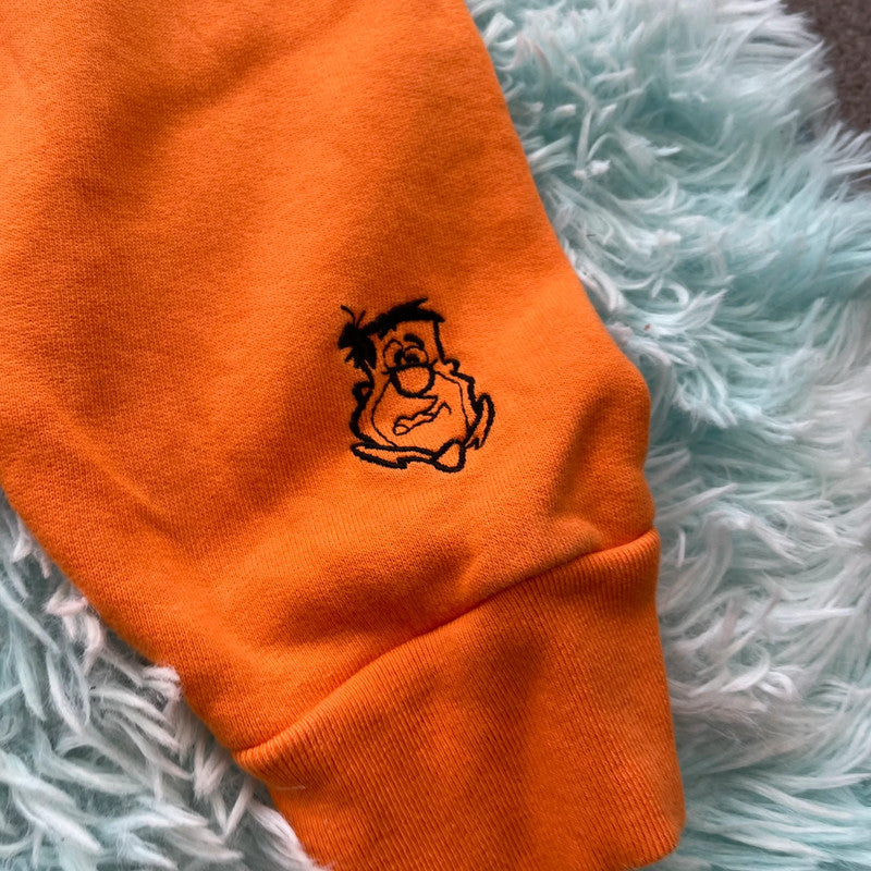 Orange Lazy Oaf The Flintstones Sweatshirt - Small