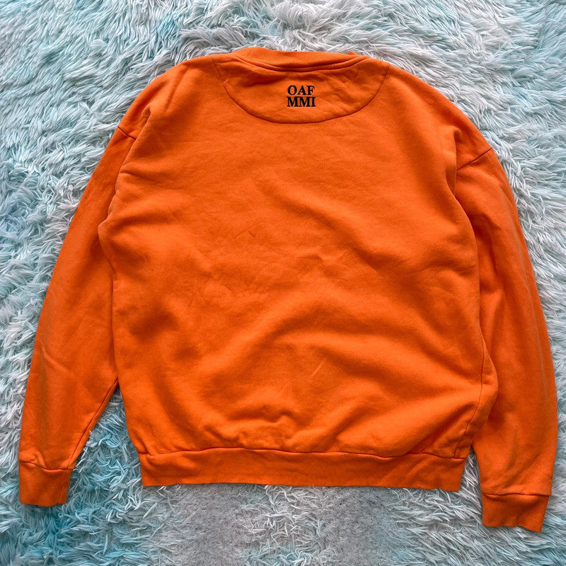 Orange Lazy Oaf The Flintstones Sweatshirt - Small