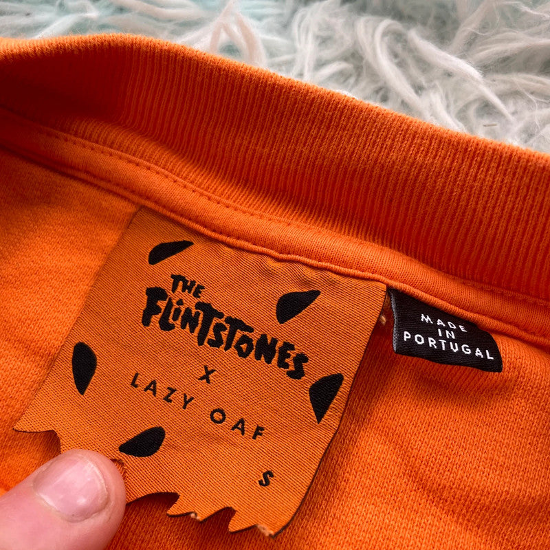 Orange Lazy Oaf The Flintstones Sweatshirt - Small