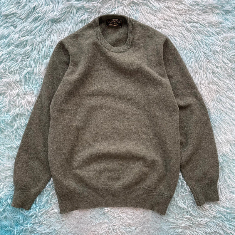 Khaki Cordings Wool Jumper - Medium