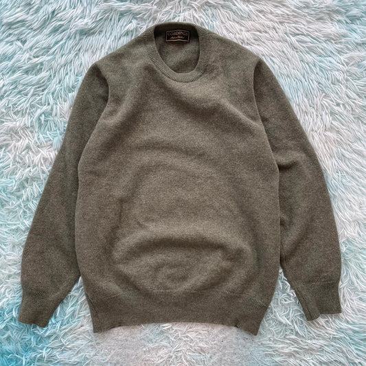 Khaki Cordings Wool Jumper - Medium