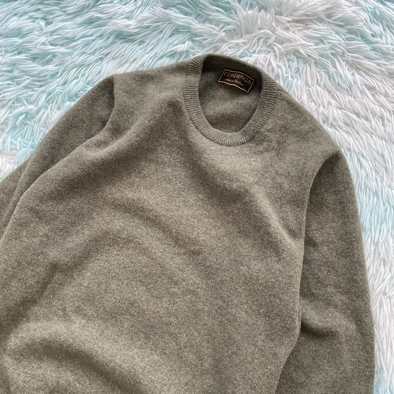 Khaki Cordings Wool Jumper - Medium
