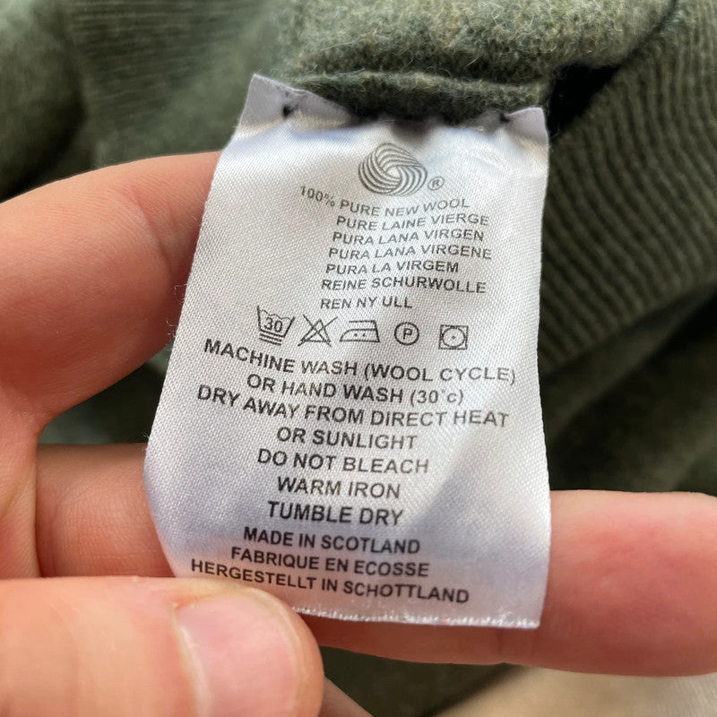 Khaki Cordings Wool Jumper - Medium