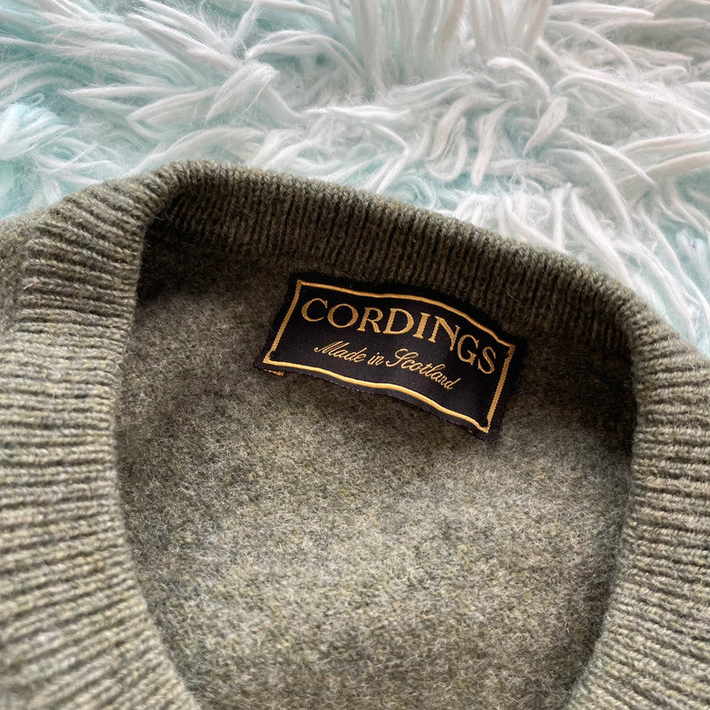 Khaki Cordings Wool Jumper - Medium