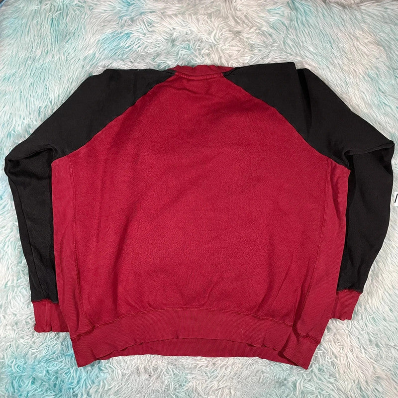 Red & Black Nike Sweatshirt - Large