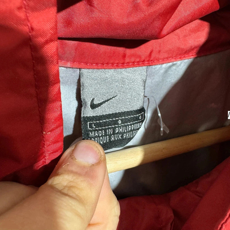 Vintage 00s Red Nike Windbreaker - Large