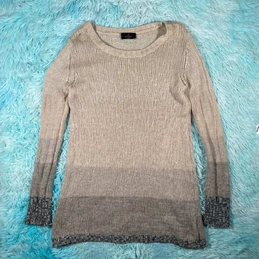Beige Alashan Long Jumper Merino Wool Cashmere - Medium