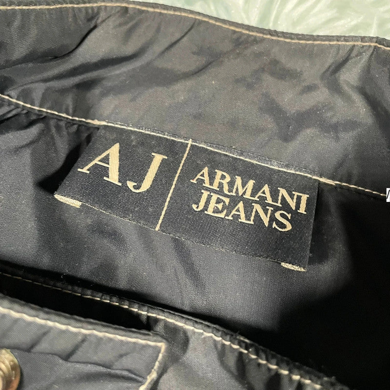 Black & Navy Armani Jeans Jacket - Large
