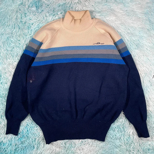 Vintage 70s Carlo Gruber Knitted Jumper - Small