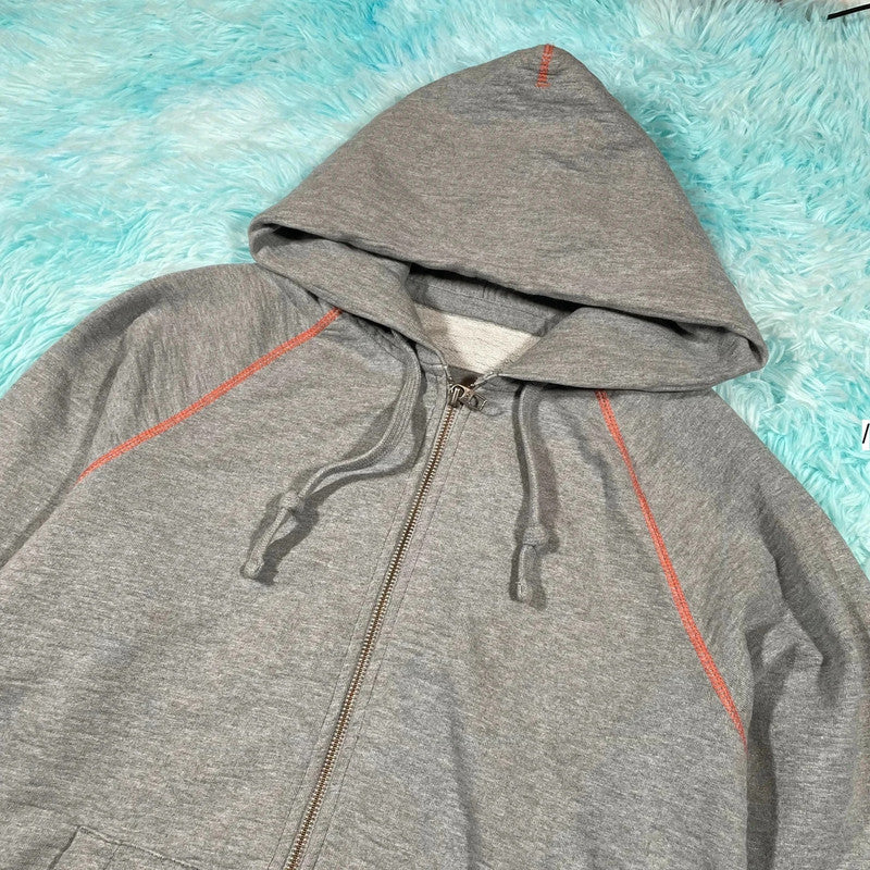 Vintage 00s Grey Gap Full Zip Blank Hoodie - Medium