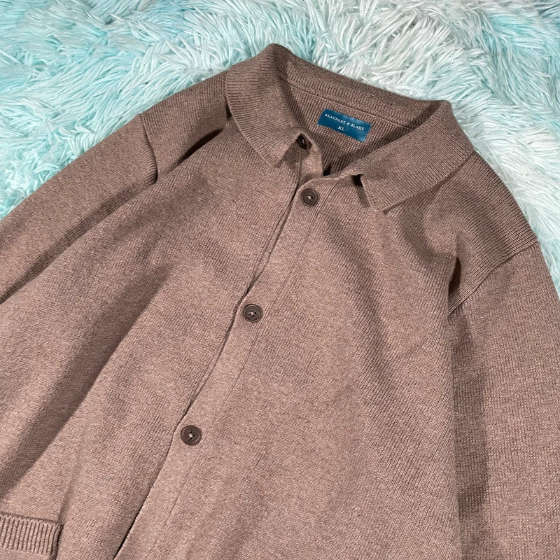 Brown Beaufort & Blake Knitted Jumper - XL
