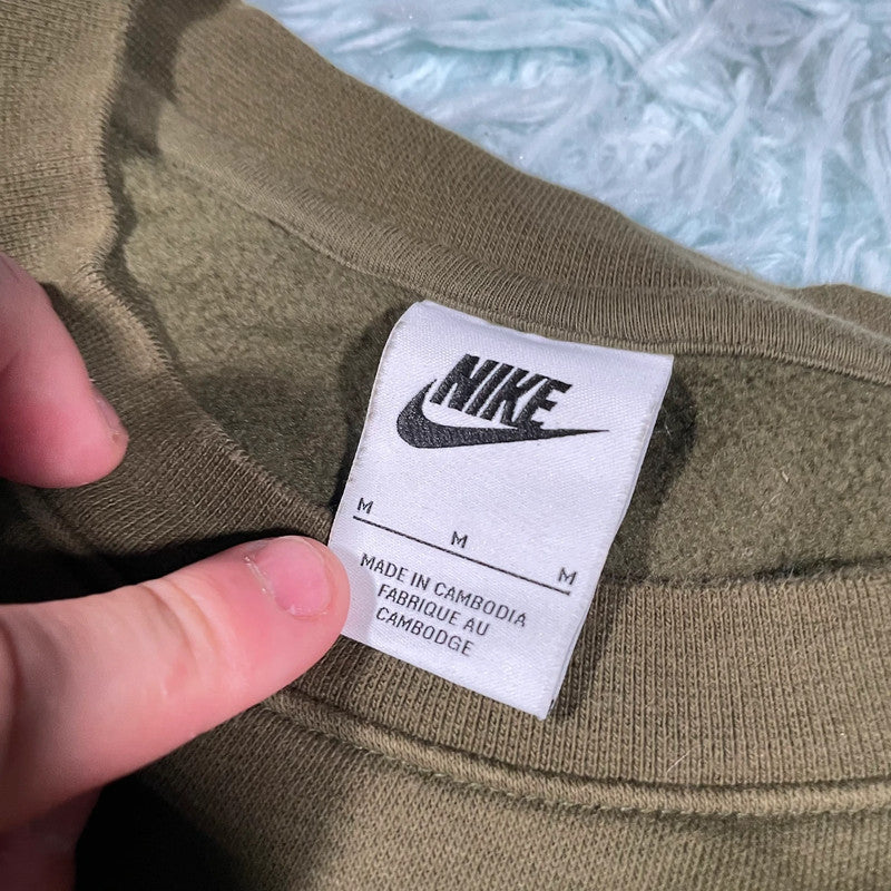 Khaki Nike Sweatshirt plain - Medium