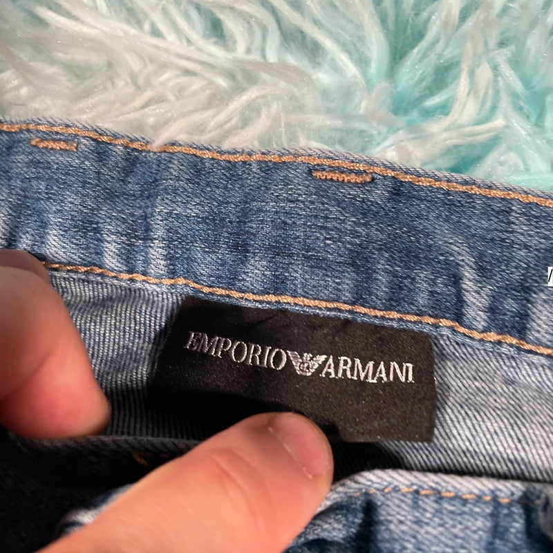 Blue Emporio Armani Jeans Skinny Jeans - 32W