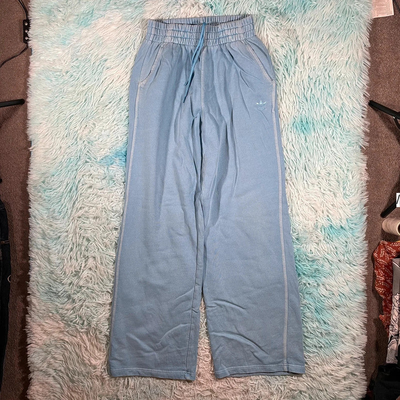 Blue Adidas Baggy Jogging Bottoms - Size 8