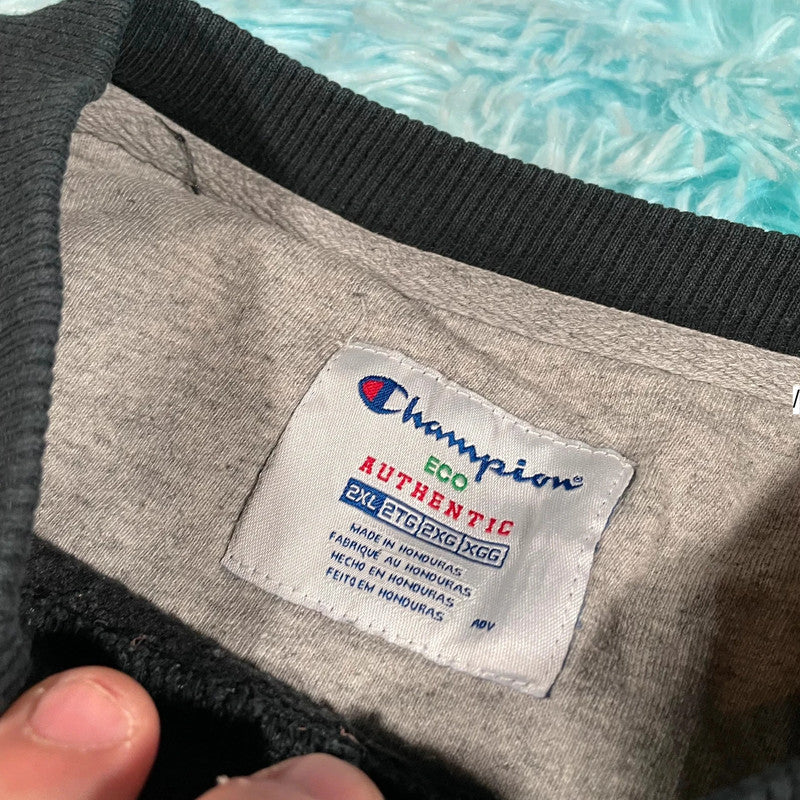 Vintage Dark Grey Champion Sweatshirt - XXL