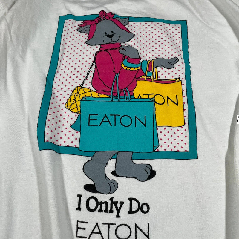 Vintage 90s Eaton Shopping Graphic T Shirt - XL