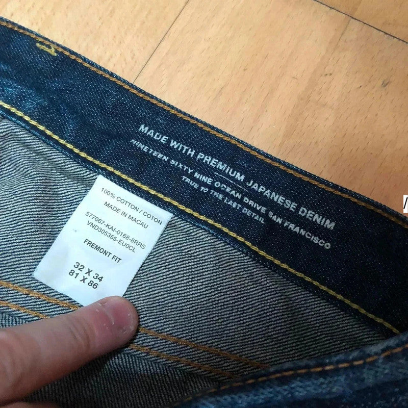 Blue Gap Fremont Selvedge Jeans Japanese Denim - 32W 34L