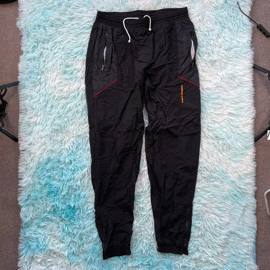 Vintage 90s Black Tracksuit Bottoms - Large