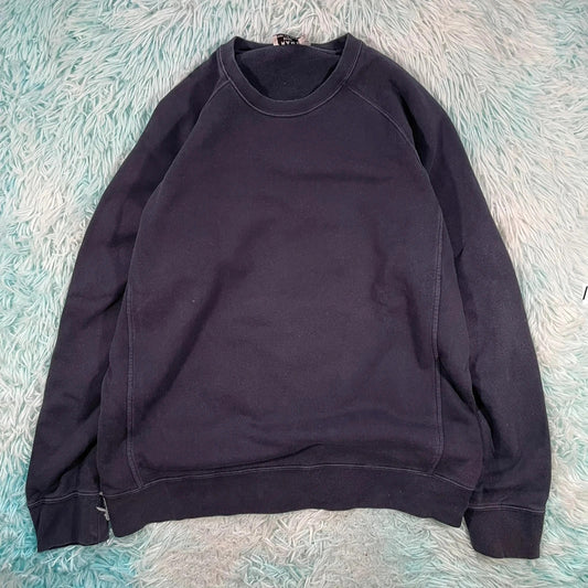 Dark Navy Frame Sweatshirt Plain - Large