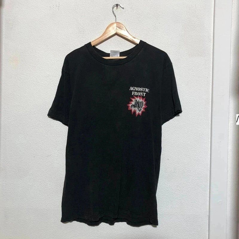 Vintage 90s Black Agnostic Front Band T Shirt Blind Justice - Large