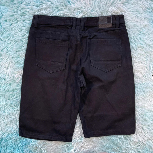 Black Denim Jean Shorts Jorts Noiz - 38W