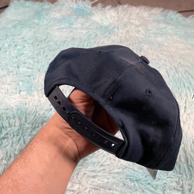 Vintage 90s Navy Sweater Shop Cap