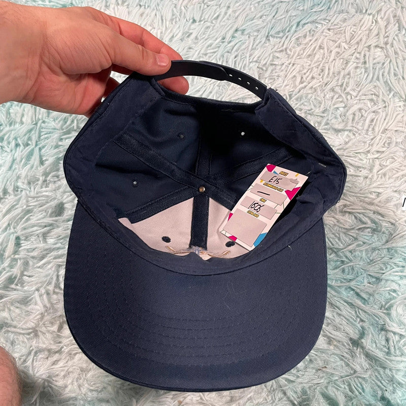 Vintage 90s Navy Sweater Shop Cap