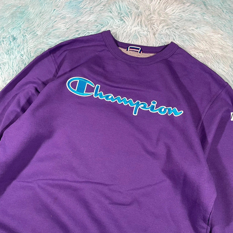 Purple Champion Sweatshirt Logo - Medium