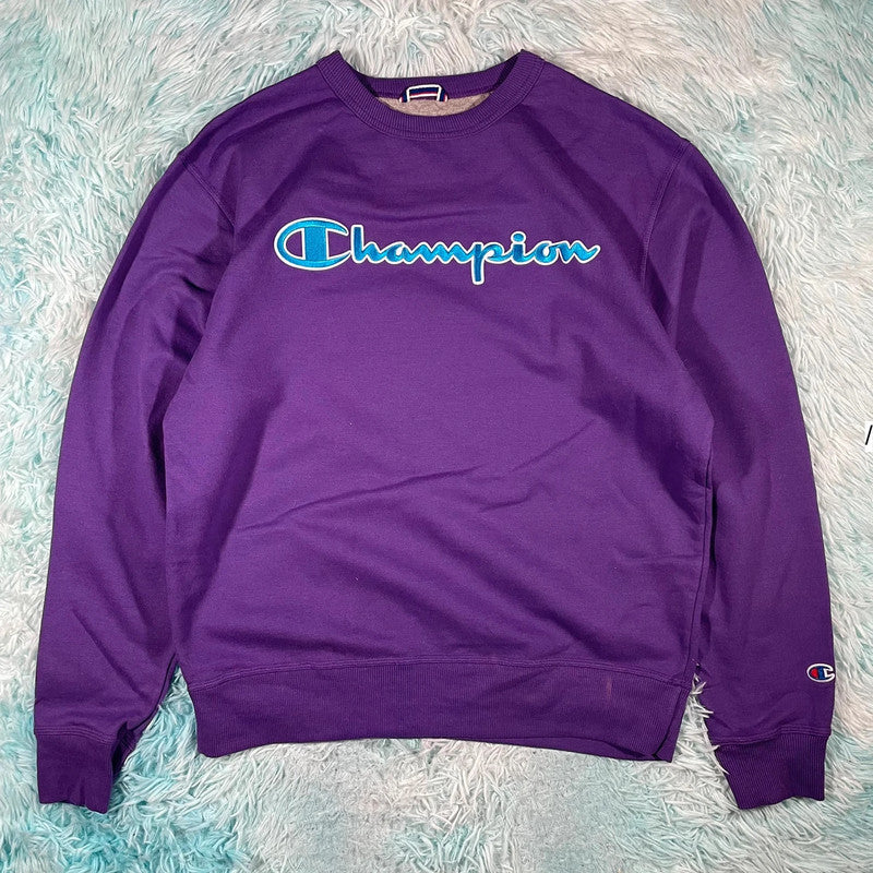 Purple Champion Sweatshirt Logo - Medium