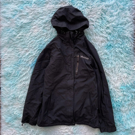 Black Marmot Waterproof Rain Jacket - Medium