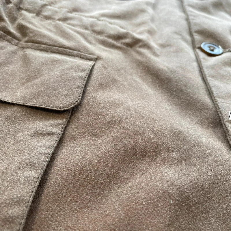 Olive Brown Cad & the Dandy Bespoke Painters Jacket - Medium