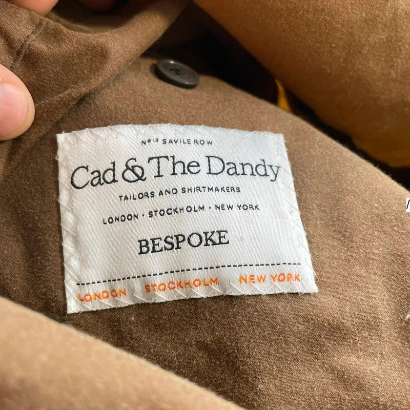 Olive Brown Cad & the Dandy Bespoke Painters Jacket - Medium