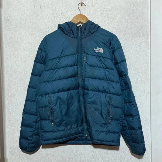 Blue The North Face Puffer Jacket - Large