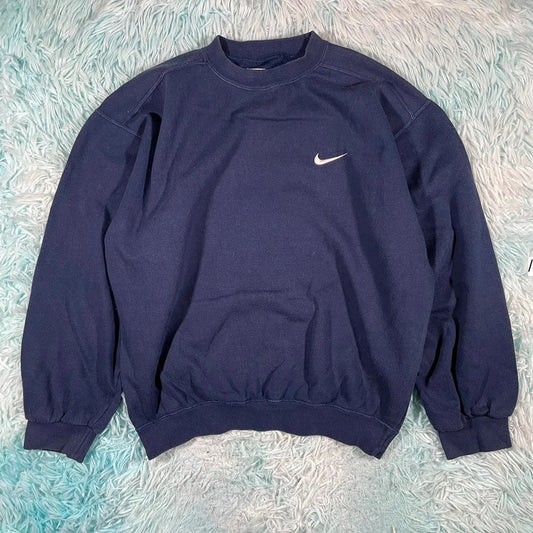 Vintage 90s Navy Nike Sweatshirt - Small