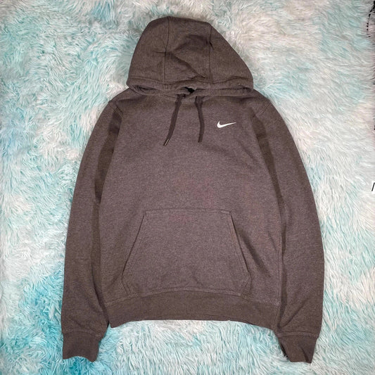 Grey Nike Hoodie Plain - Small