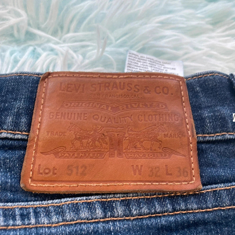 Blue Levi’s 512 Jeans Slim Fit - 32W 36L