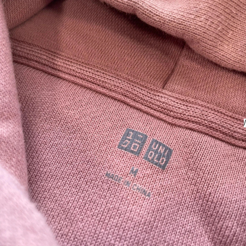 Rose Pink Uniqlo Blank Hoodie Plain - Medium