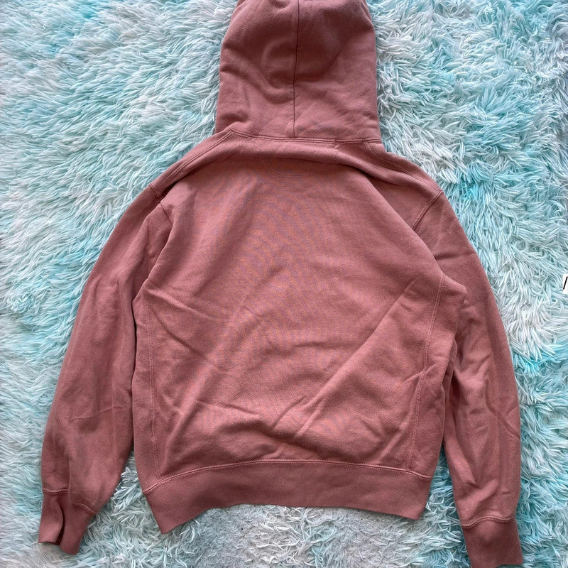 Rose Pink Uniqlo Blank Hoodie Plain - Medium