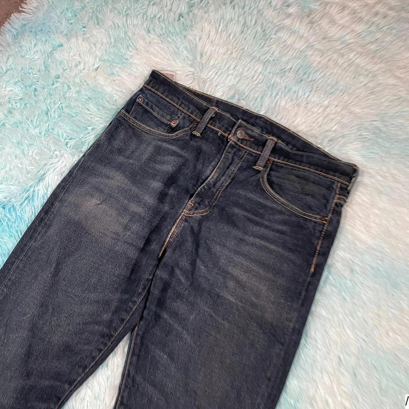 Navy Levi’s 522 Jeans Tapered Straight Leg - 32W 32L