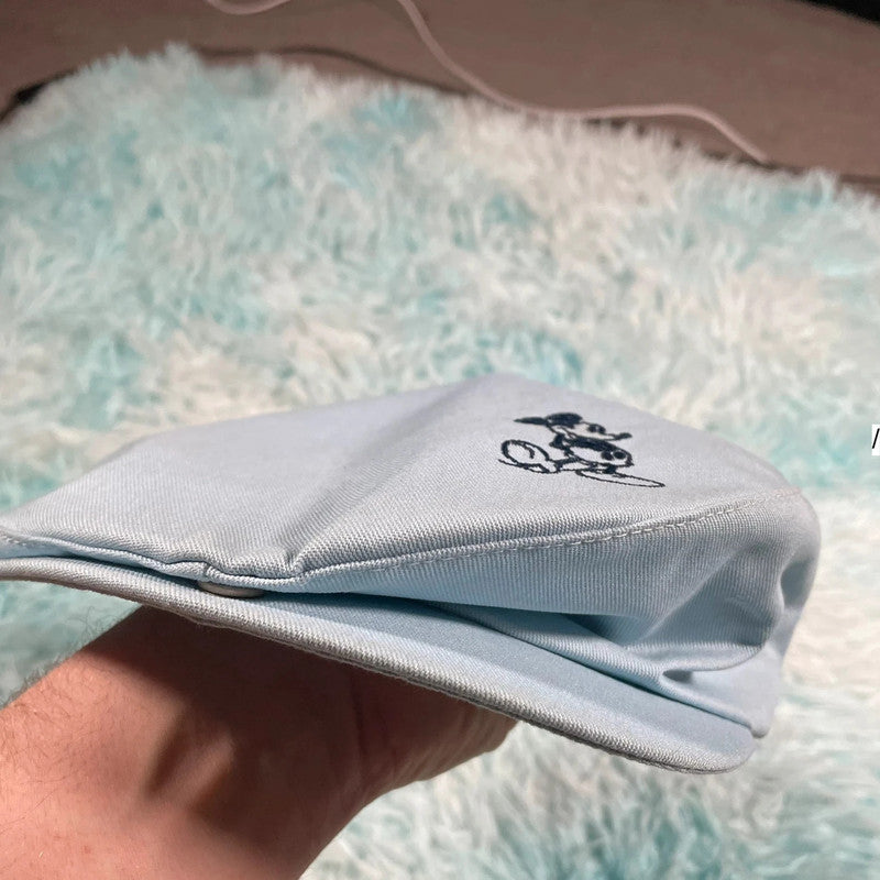 Vintage 80s Baby Blue Disney Flat Cap